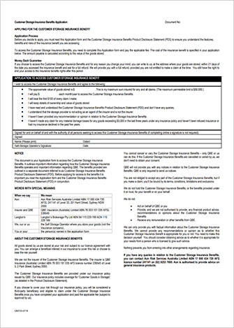 Download Forms | Self Storage Sydney