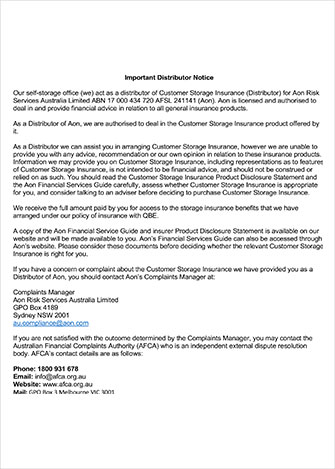 Important Distributor Notice