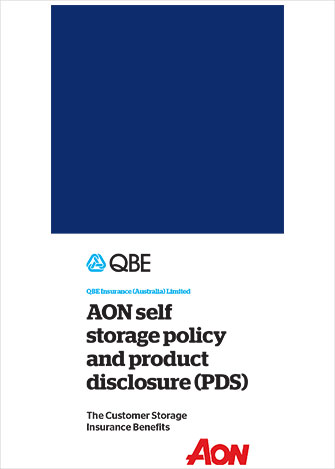 Product Disclosure Statement (qm723 1021 Aon Self Storage Customer Storage) Insurance Benefits Part A (web)